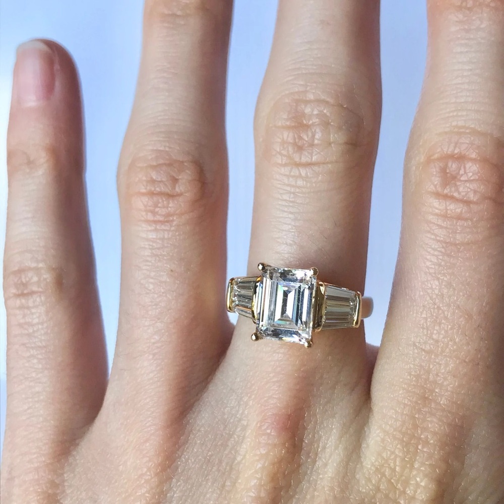 Vintage 1970s Gold Engagement Ring